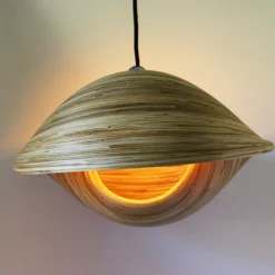 Abat-Jour Coquillage En Bambou 50 Cm