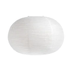 Abat-Jour Rice En Papier Ellipse - Blanc