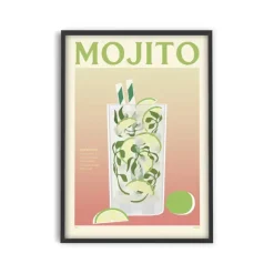 Affiche Cocktail - Elin Pk - Mojito