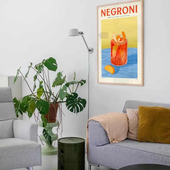 Affiche Cocktail - Elin Pk - Negroni