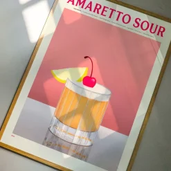 Affiche Cocktail - Elin Pk - Amaretto Sour