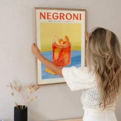 Affiche Cocktail - Elin Pk - Negroni