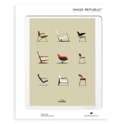Affiche Le Duo Chaises - 40 X 50 Cm