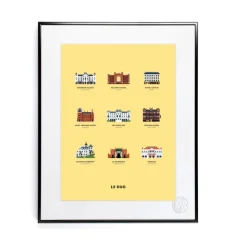 Affiche Le Duo Hotels - 40 X 50 Cm