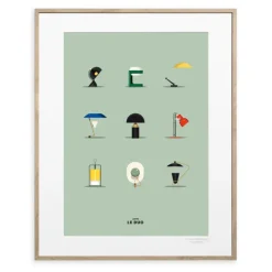 Affiche Le Duo Lampes - 40 X 50 Cm
