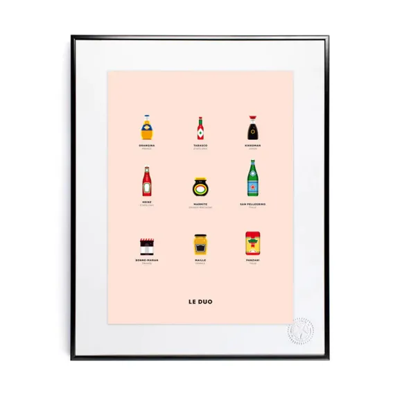 Affiche Le Duo Packaging - 40 X 50 Cm