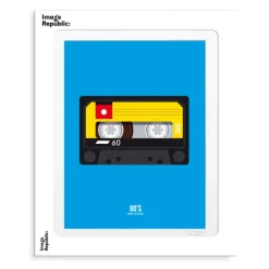 Affiche Le Duo 80'S K7 Audio 02 - 30 X 40 Cm