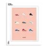 Affiche Le Duo Sneakers - 30 X 40 Cm