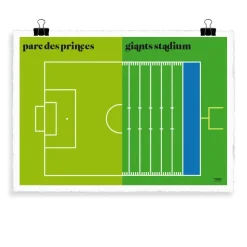 Affiche Le Foot By Vahram Muratyan - 40 X 50 Cm