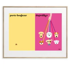 Affiche Les Chiens By Vahram Muratyan - 40 X 50 Cm