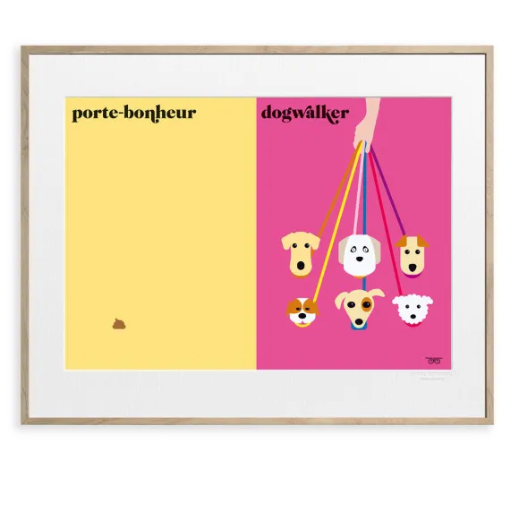 Affiche Les Chiens By Vahram Muratyan - 40 X 50 Cm