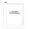 Affiche Loic Prigent Je T'Adore - 30 X 40 Cm