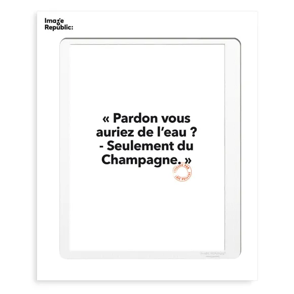 Affiche Loic Prigent Pardon Vous Auriez - 30 X 40 Cm