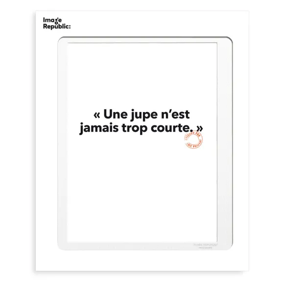 Affiche Loic Prigent Une Jupe N'Est - 30 X 40 Cm