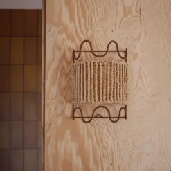 Applique Dolores Brun & Raphia - 30 X 25 Cm