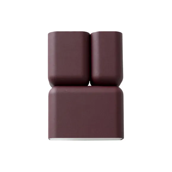 Applique Murale Tabata Ln10 H 21Cm - Bourgogne Fonce