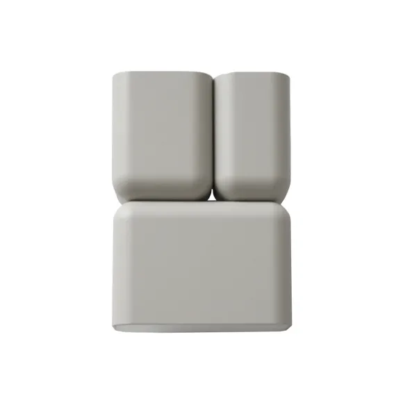 Applique Murale Tabata Ln10 H 21Cm - Gris Soie