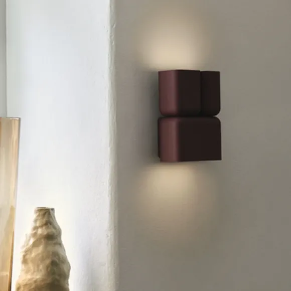 Applique Murale Tabata Ln10 H 21Cm - Bourgogne Fonce