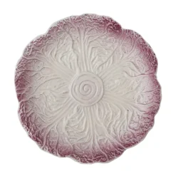 Assiette Mimosa En Gres - O 21 X 2,5 Cm - Violet