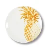 Assiette Plate Ananas En Porcelaine - O 27 Cm