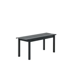 Banc Linear Steel Black - 110 X 34 Cm