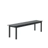 Banc Linear Steel Black - 170 X 34 Cm