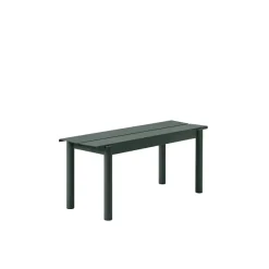 Banc Linear Steel Dark Green - 110 X 34 Cm
