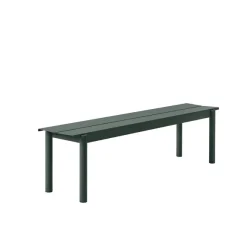 Banc Linear Steel Dark Green - 170 X 34 Cm