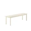 Banc Linear Steel Off-White - 170 X 34 Cm