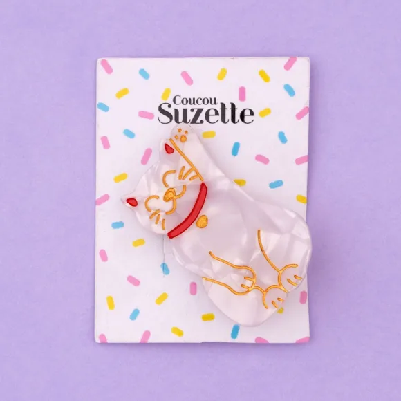 Barrette Chat Porte-Bonheur