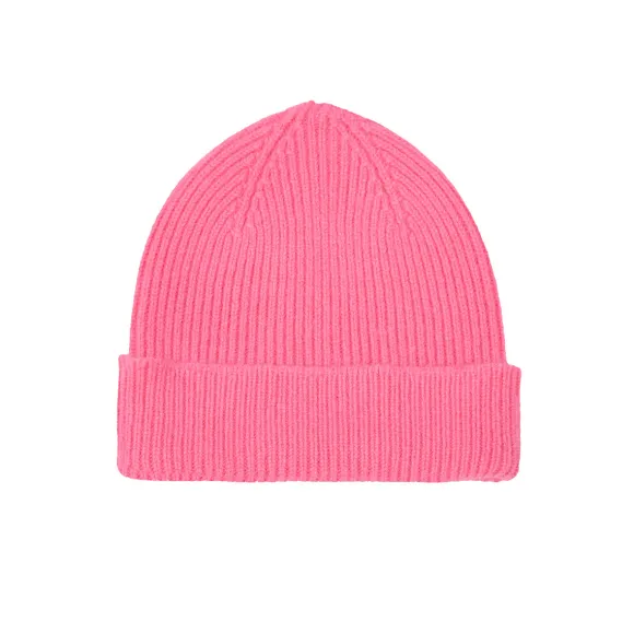 Bonnet En Laine Caregora - Rose Bonbon