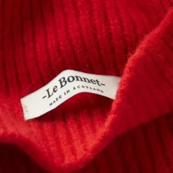 Bonnet En Laine Melangee - Crimson