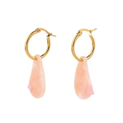 Boucles D'Oreilles Sein - Blanc