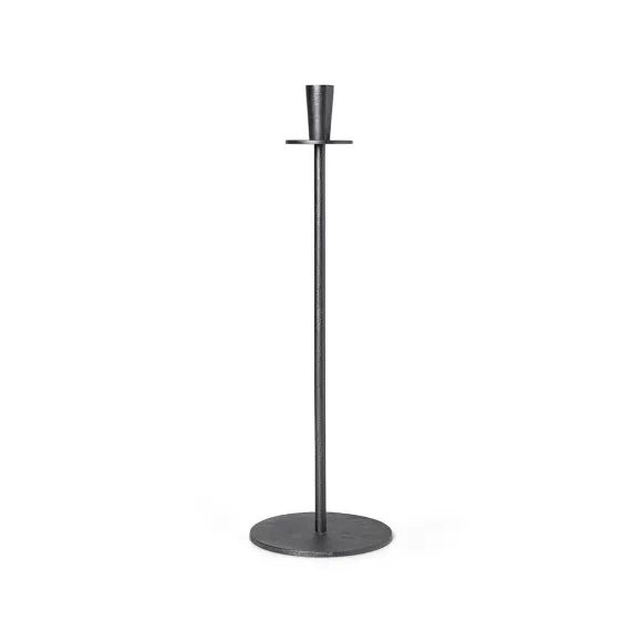 Bougeoir Hoy Casted - H 55 Cm - Noir