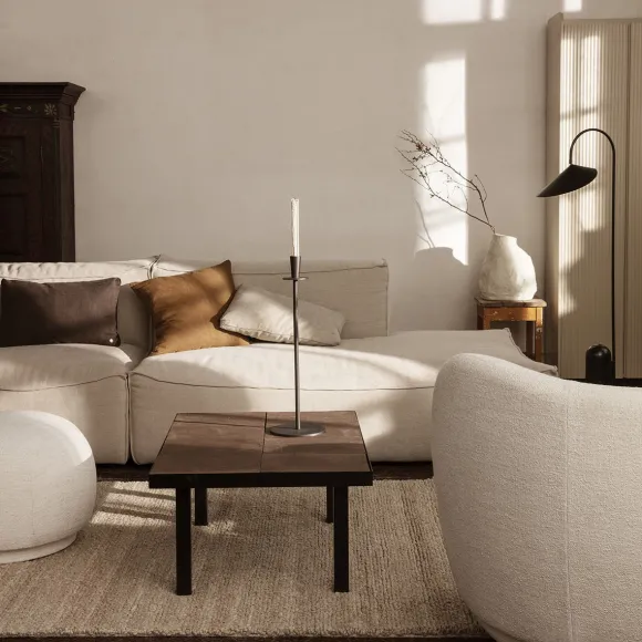 Bougeoir Hoy Casted - H 55 Cm - Noir