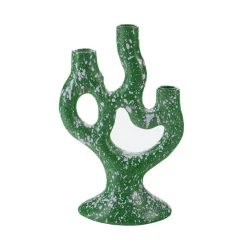 Bougeoir Tachete - H 30 Cm - Vert