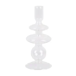 Bougeoir Verre Art Rings M