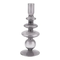 Bougeoir Verre Art Rings L