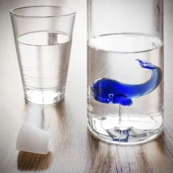 Bouteille Baleine Bleue Atlantis En Verre Borosilicate - 1,2 L