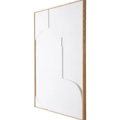 Cadre Relief Art A - 100 X 123 Cm - Blanc Xl
