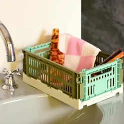 Caisse Crate Mix - Olive / Menthe Foncee