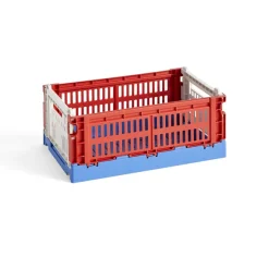 Caisse Crate Mix S - Rouge / Bleu