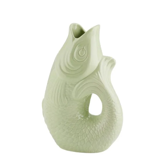 Carafe / Vase Monsieur Carafon Poisson - Vert Mousse