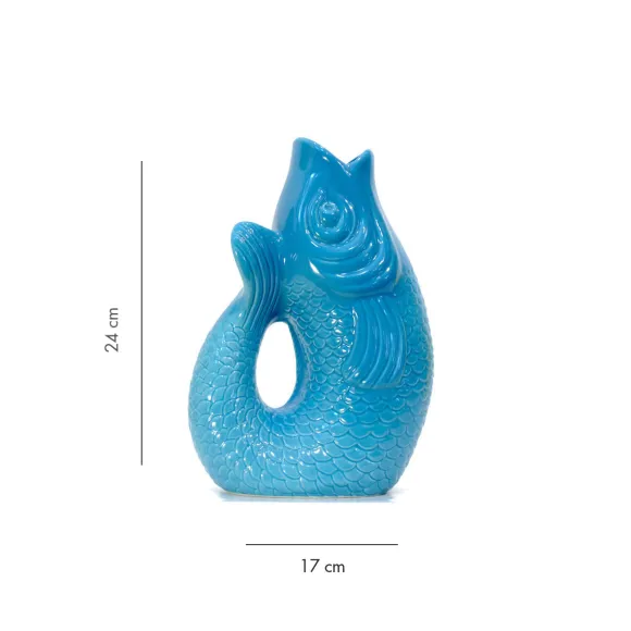 Carafe / Vase Monsieur Carafon Poisson - Lagoon