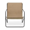 Chaise Lounge Desert Black / Sand