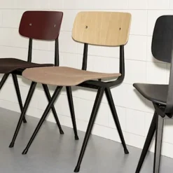 Chaise Result Noir - Chene Laque