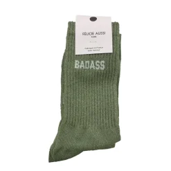 Chaussettes Badass A Paillettes 36/40 - Olive
