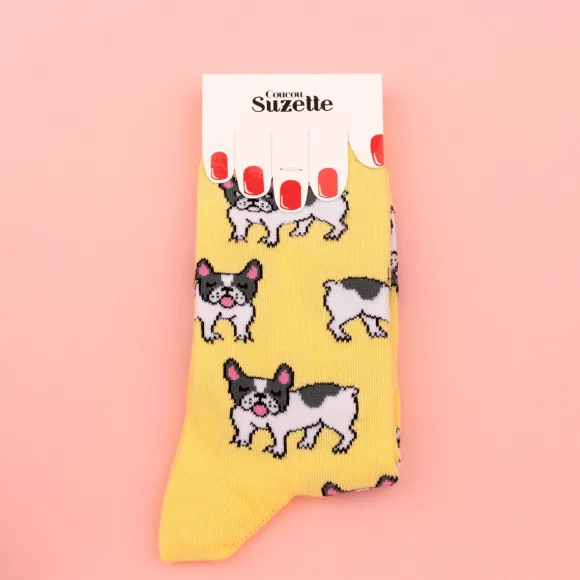 Chaussettes Bouledogue 35/44 - Jaune