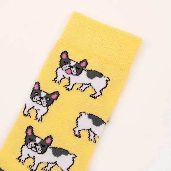 Chaussettes Bouledogue 35/44 - Jaune