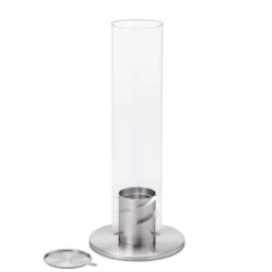 Cheminee / Feu De Table Spin 120 - O 23 X 54 Cm - Argent